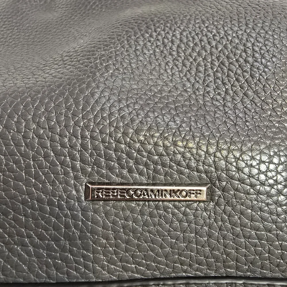 Rebecca Minkoff Medium Keith Grey Leather & Suede Messenger Satchel